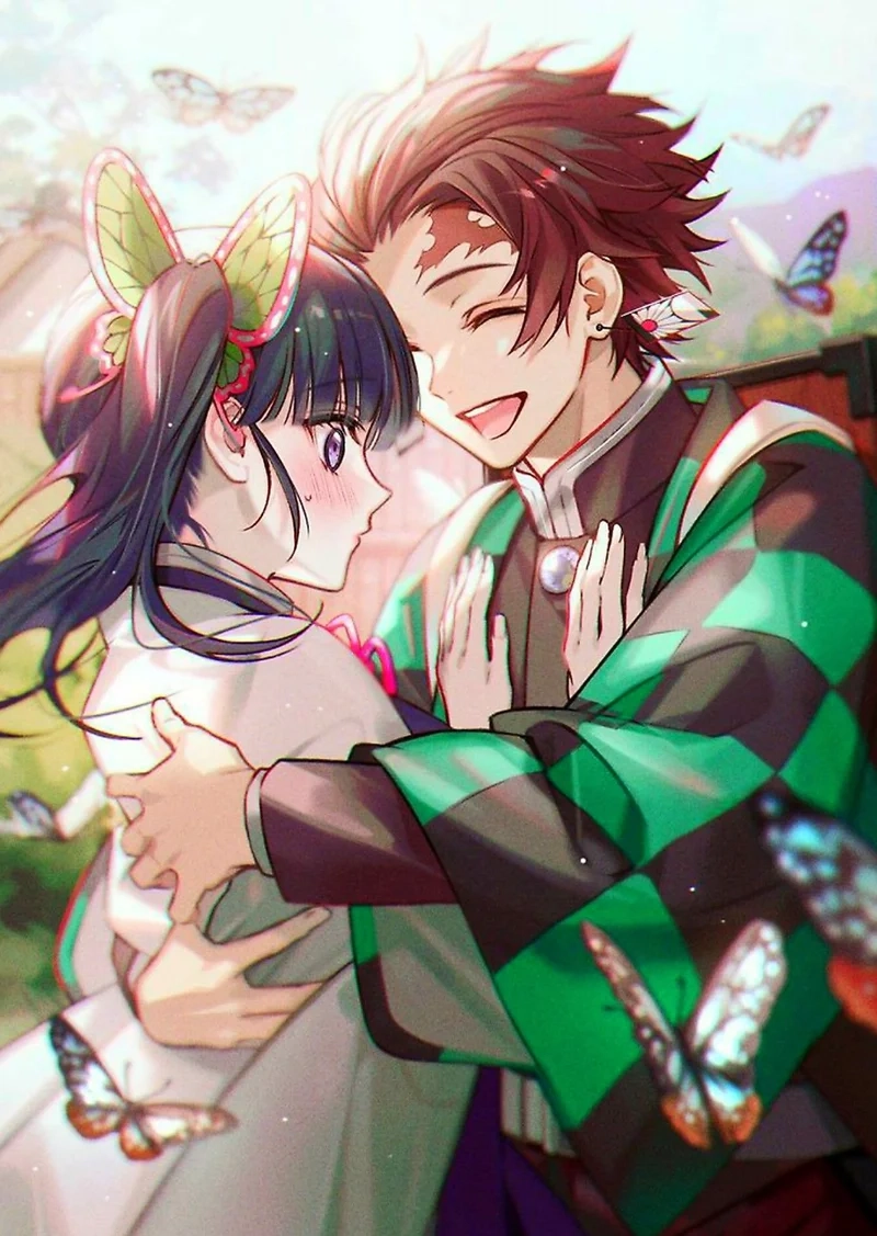 Hình ảnh đẹp lãng mạn của Kanao x Tanjiro