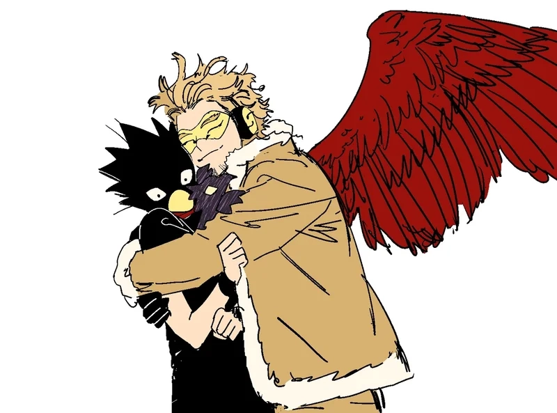 Fan art cực chất tokoyami x hawks