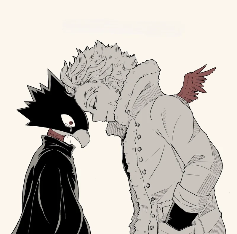 Khoảnh khắc ngọt ngào fumikage tokoyami x hawks