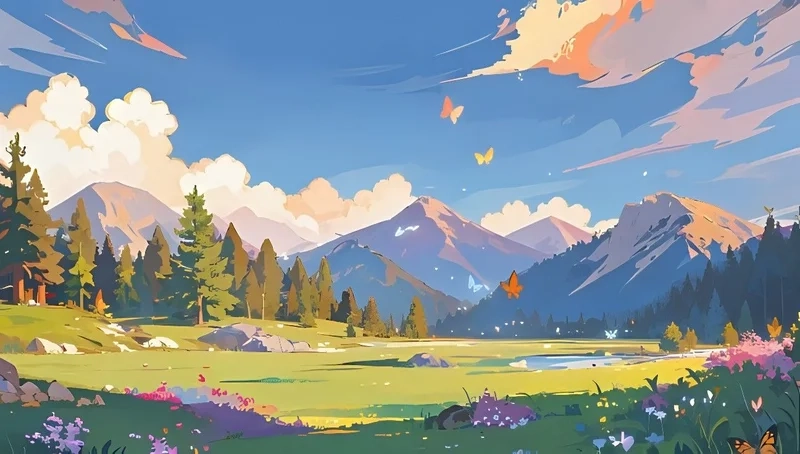 Làm mới màn hình với hình nền phong cảnh anime 4k sắc nét