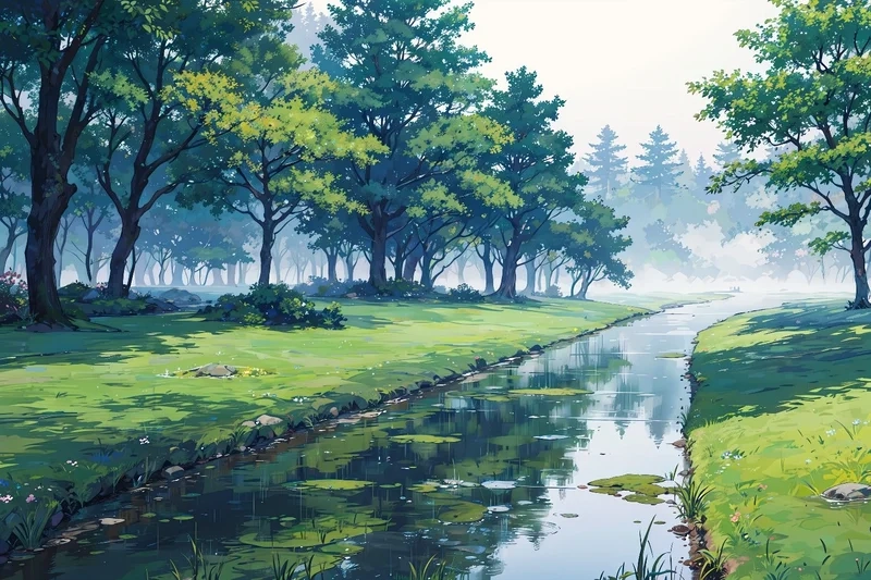 Học cách vẽ vẽ tranh phong cảnh anime dễ dàng và sáng tạo