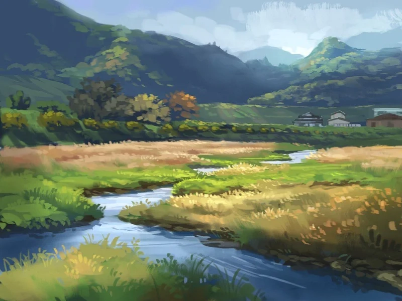 Sáng tạo nghệ thuật cùng ảnh anime phong cảnh đẹp