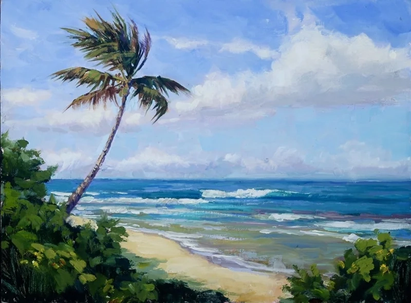 Trang trí nhà cửa với tranh dán tường phong cảnh biển