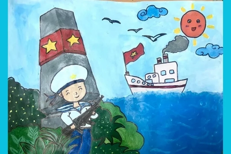 Khám phá chi tiết tuyệt đẹp qua tranh vẽ cảnh biển đảo