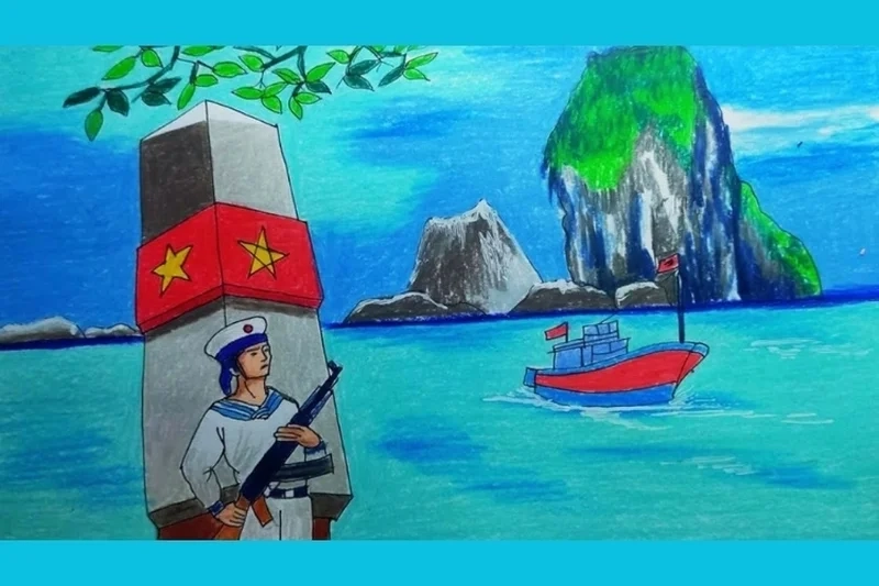 Học kỹ năng vẽ với vẽ tranh phong cảnh biển sáng tạo