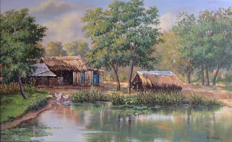 Thưởng ngoạn biển xanh mát cùng tranh phong cảnh biển đẹp