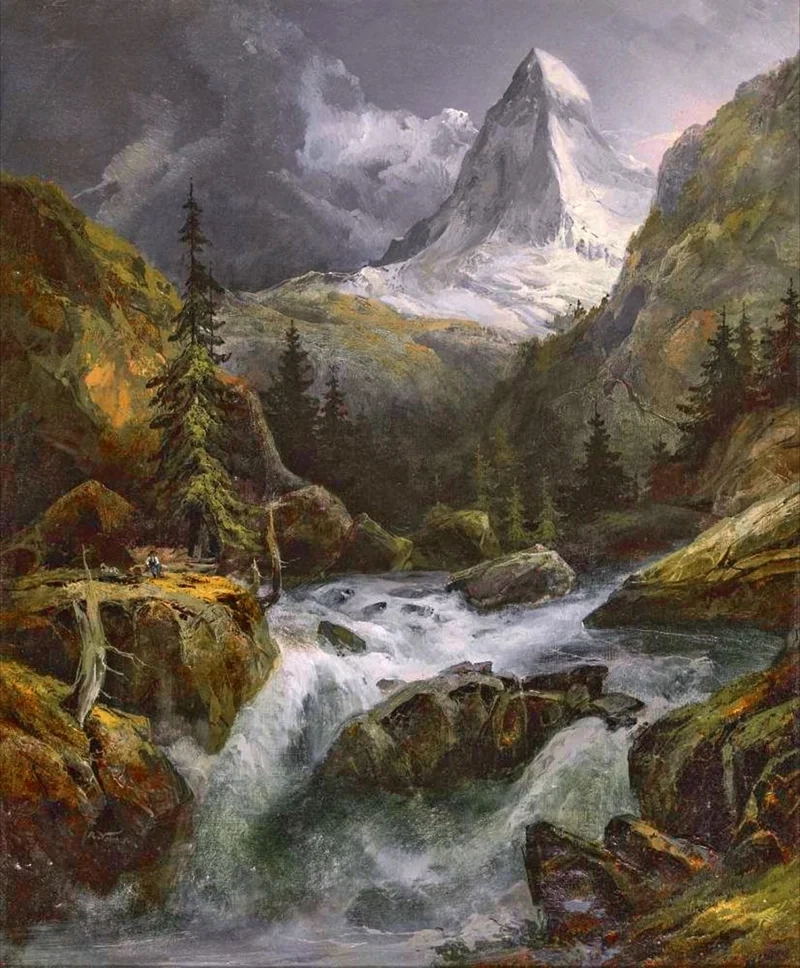 Học cách vẽ chi tiết với vẽ tranh phong cảnh núi