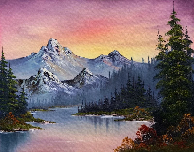 Thưởng ngoạn thiên nhiên với tranh phong cảnh miền núi