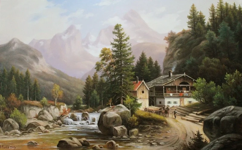 Trải nghiệm chiều sâu cảnh sắc qua tranh phong cảnh thiên nhiên 3d