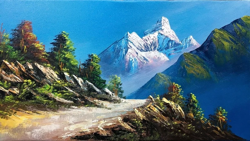 Thử sức với ảnh vẽ tranh phong cảnh đẹp để thư giãn