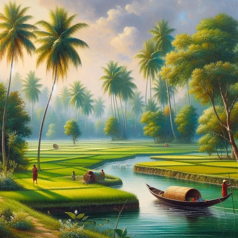 Học cách sáng tạo qua vẽ tranh đồng quê đẹp