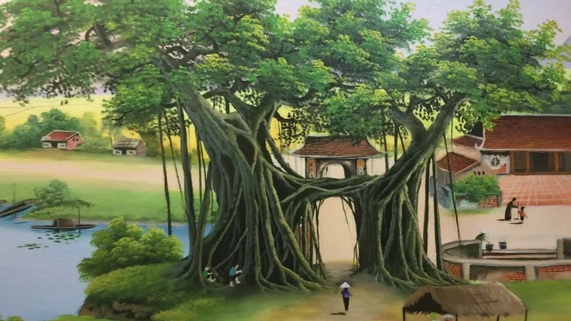 Khám phá vẻ đẹp yên bình qua vẽ tranh phong cảnh miền quê