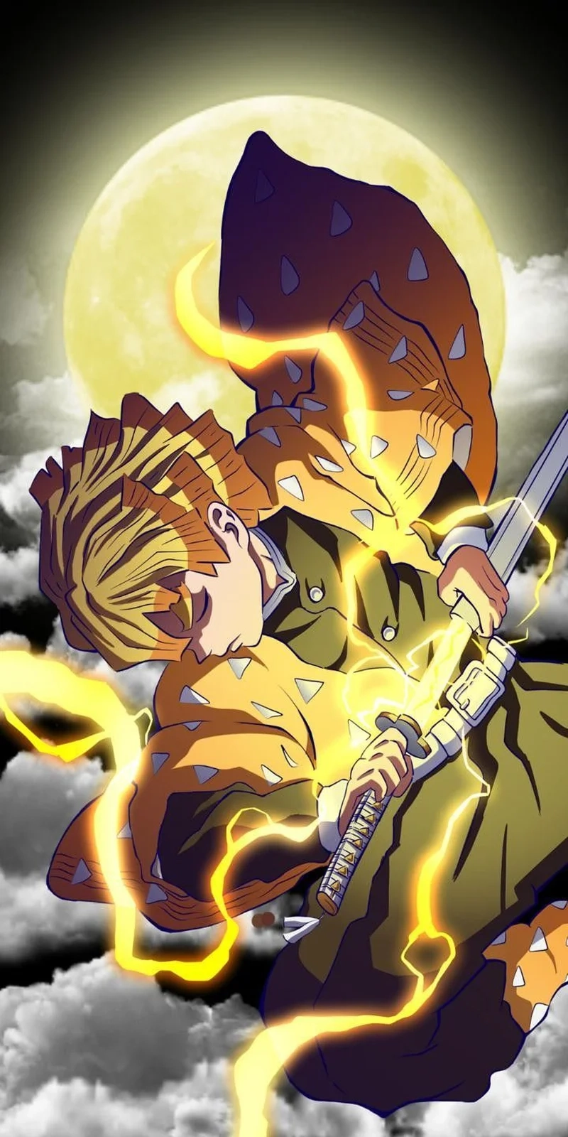 Đắm chìm trong thế giới demon slayer zenitsu đầy màu sắc