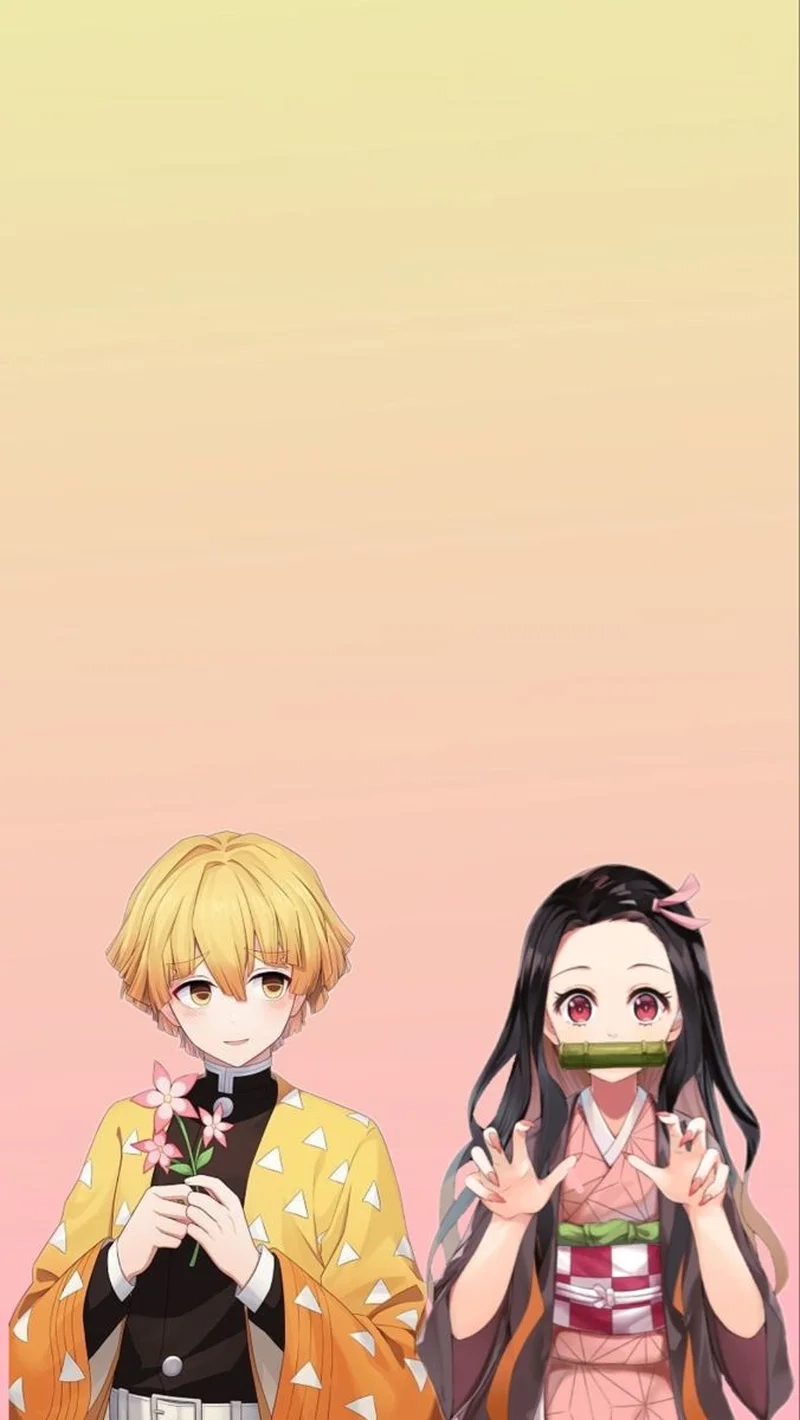 Cảm nhận tình cảm ngọt ngào của Nezuko và Zenitsu