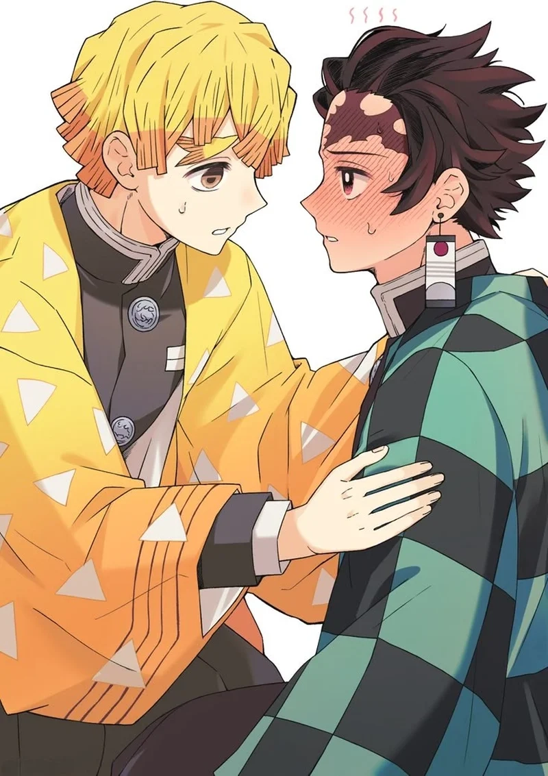 Khoảnh khắc anime vui nhộn Tanjirou x Zenitsu