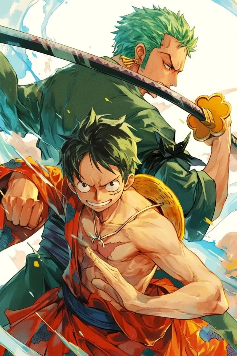 Đồng đội siêu ngầu luffy zoro sanji
