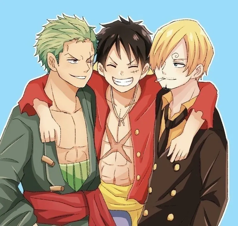 Hòa hợp sức mạnh trong luffy x zoro x sanji