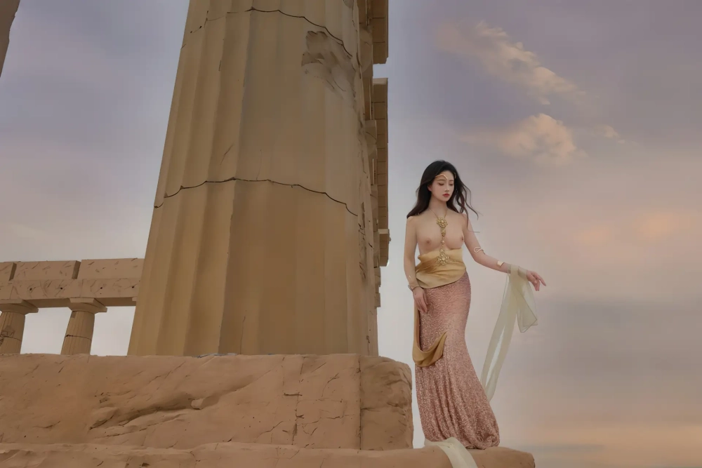 Gái xinh vú to mặc áo dài sexy nóng bỏng cuốn hút tà bay vú lộ liếm