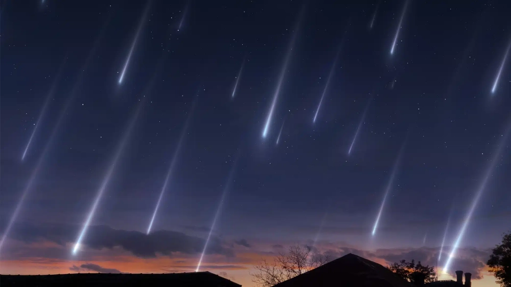 Sao băng trên trời tạo nên khoảnh khắc ước nguyện