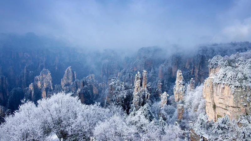 Lên lịch khám phá mùa đông du lịch trương gia giới mùa đông